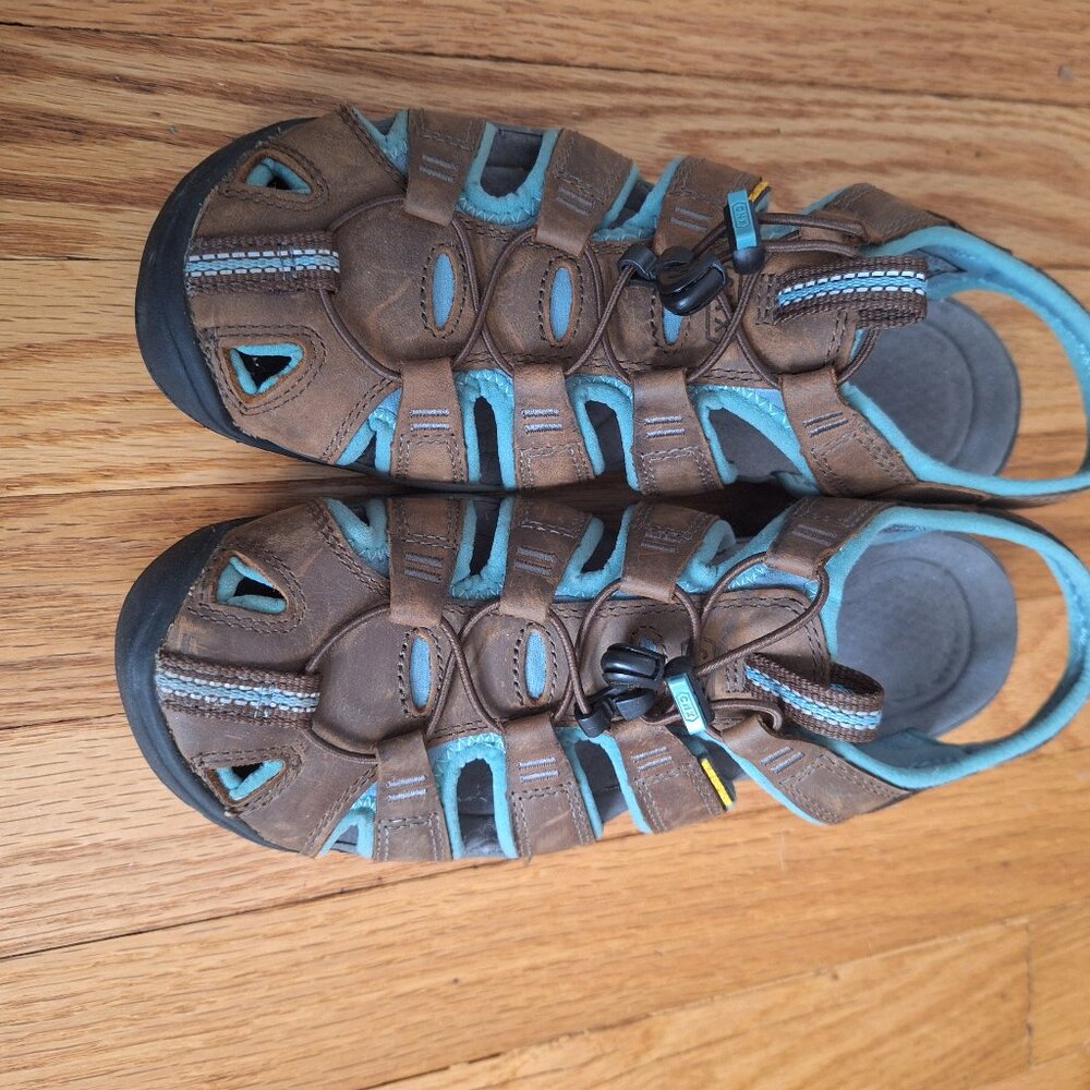 Keen Sandals Womens 8.5 Clearwater CNX Trail Water Sport Brown pre-owned GOOD - Picture 3 of 6